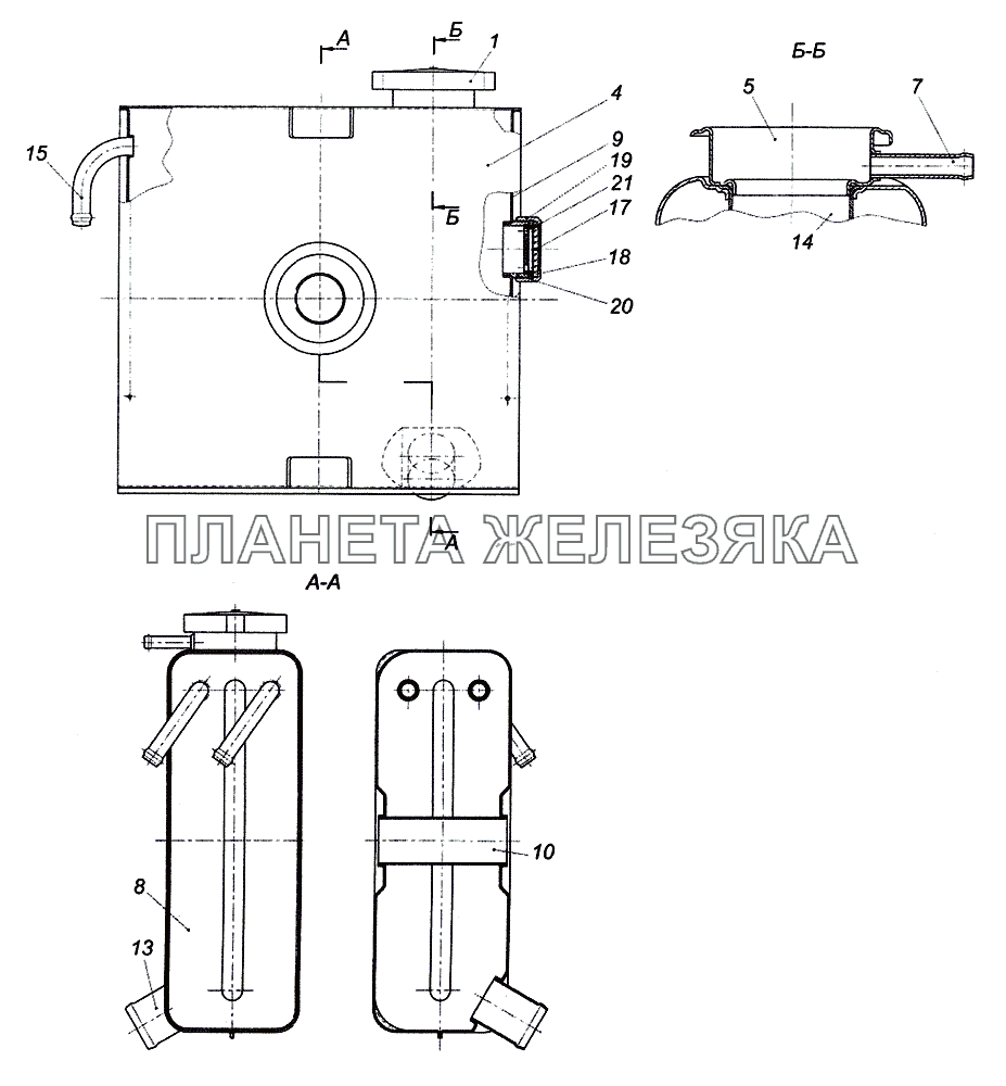 4308-1311010 Бачок расширительный КамАЗ-4308 (2008)